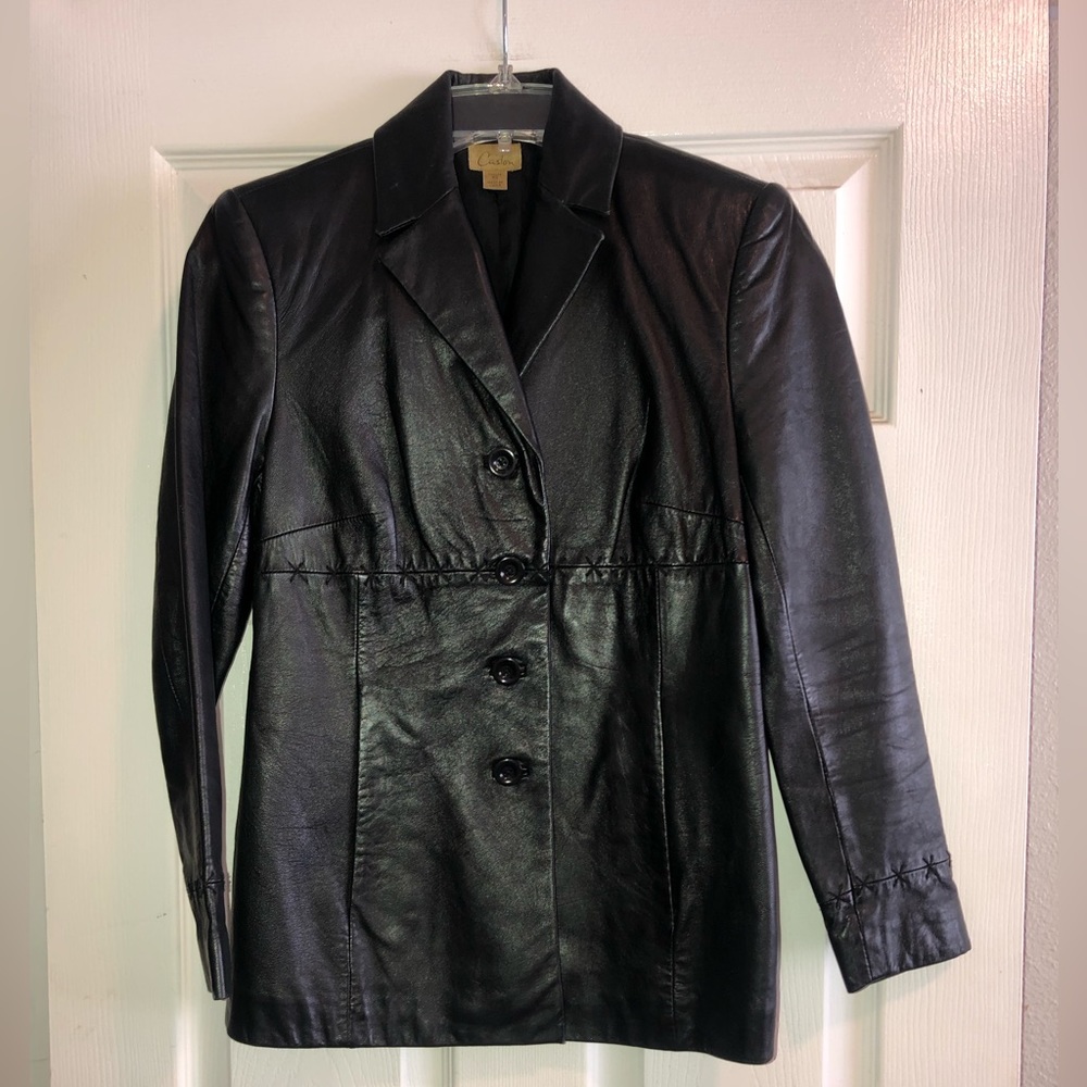 Carlson/ Nordstrom Leather Jacket - EUC - Sz XS